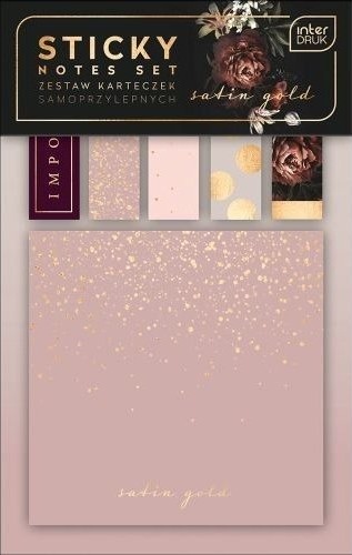 Interprinting Av Satin Gold Mix Selvklebende Notater