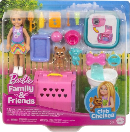 Barbie Chelsea Kjæledyrlege-sett Med Valp Og Chelsea-Dukke 3+ år