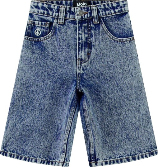 Molo Shorts Denim Alpha Kontrast Stone Molo 10 år (140) Shorts Blå