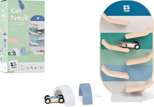 BS Toys Wooden Race Track Set 3pcs.