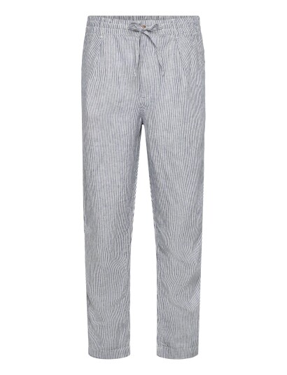 Polo Ralph Lauren Lateef Slim Tapered Fit Linen Pant Blue S Polo Ralph Lauren Lateef Slim Tapered Fit Linen Pant Blue S