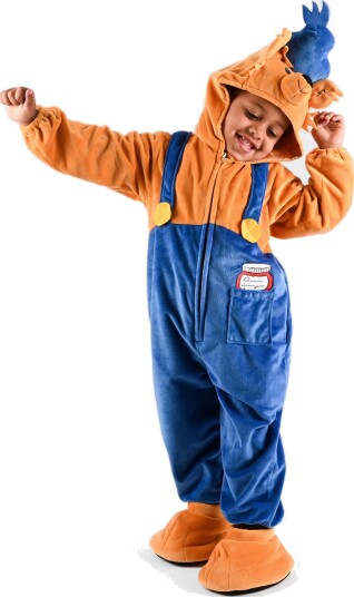 Den Goda Fen Kostyme Bamse 104 cm Blå