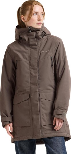 Didriksons Felia Parka Vannavstøtende Mocha Brown 42