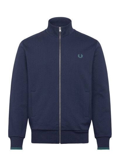 Fred Perry Zip Through Sweatshirt Navy M Fred Perry Zip Through Sweatshirt Navy M
