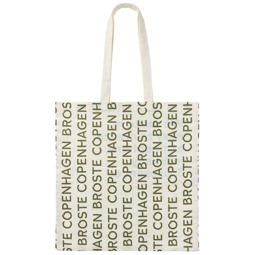 Broste Copenhagen SS24 Tote bag Natural/Army Green