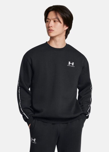 Under Armour Ua Icon Fleece Crew Taping Black Xl Sweatshirts Under Armour Ua Icon Fleece Crew Taping Black Xl Sweatshirts