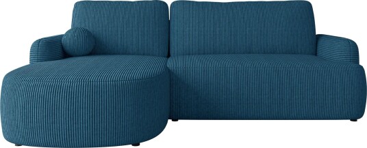 Branrel 3 seters sofa med divan blå