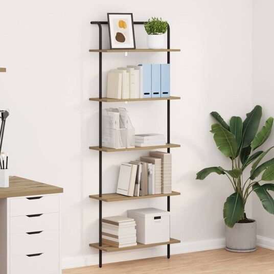 Bokhylle artisan eik 60 x 24 x 168 cm Konstruert tre