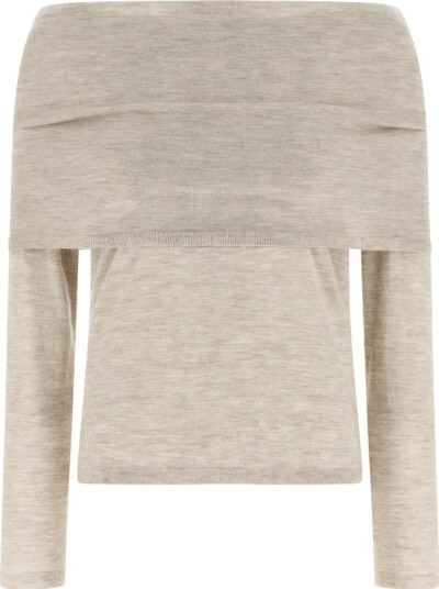 Max Mara Dame Strikkevarer Beige XL,