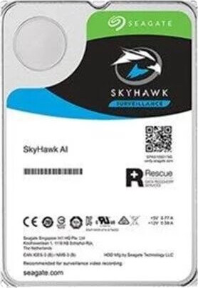 Seagate SkyHawk AI 24TB Intern Harddisk 3.5" SATA 6Gb/s med 512MB Buffer