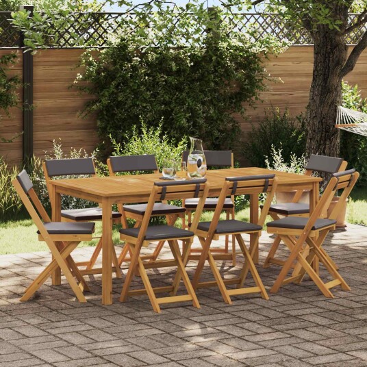  Utendørs Bistro Stoler 8 pcs Mørkegrå 40 x 53 x 80 cm
