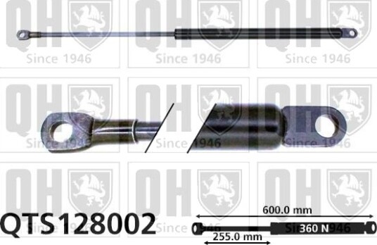 QUINTON HAZELL QTS128002 Baklukedemper