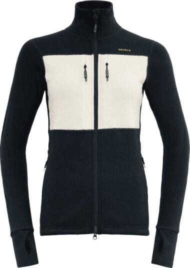 Devold Women's Egga Grid Merino Jacket Ink/offwhite XL