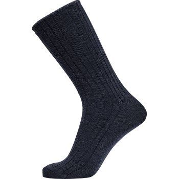 Egtved Strømper Wool No Elastic Rib Socks Marine Str 45/48 Egtved Strømper Wool No Elastic Rib Socks Marine Str 45/48