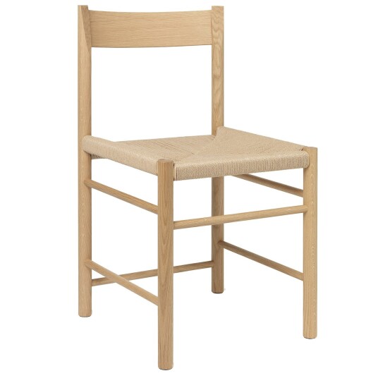 Brdr. Krüger F Stol Oljet Eik / Neutral Og Laget Av Papirsnøre Brdr. Krüger F Stol Oljet Eik / Neutral Og Laget Av Papirsnøre