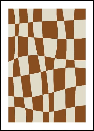Minimal Checkerboard Poster Plakat / 40x50cm