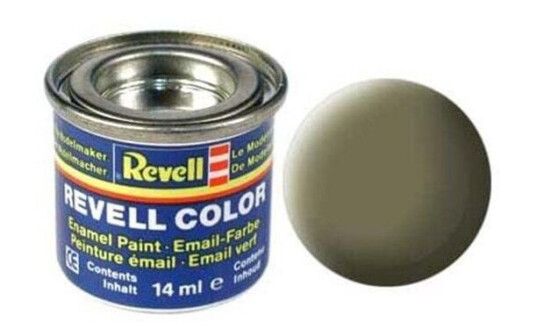 Revell Emaljefarge 45 Lys Oliven Matt 14 ml til Modellbygging