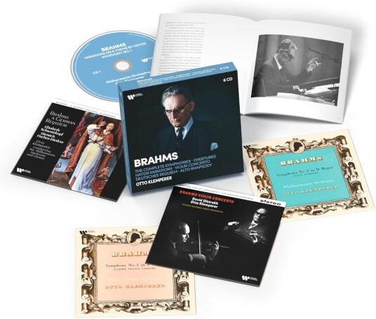 Otto Klemperer  Brahms: Complete Symphonies Overtures Haydn Variations Violin Concerto Requiem Alto Rhapsody  CD