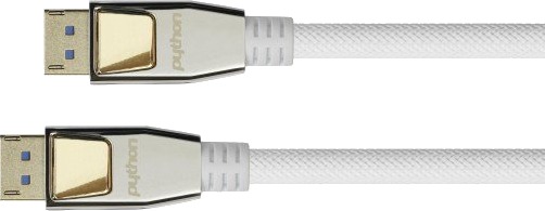 Python Dp20-Py005w, 0,5 M, Displayport, Displayport, Hankjønn, Hankjønn, 7680 X 4320 Piksler Python Dp20-Py005w, 0,5 M, Displayport, Displayport, Hankjønn, Hankjønn, 7680 X 4320 Piksler