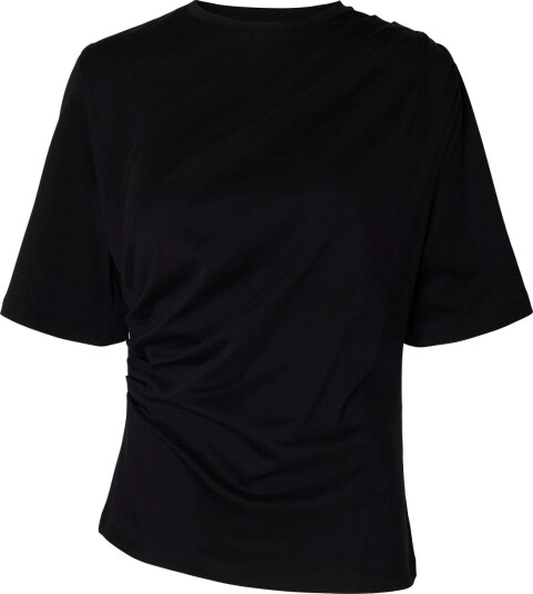 Selected Slwoline Light Twist Tee T-skjorte Dame svart XXL Selected Slwoline Light Twist Tee T-skjorte Dame svart XXL