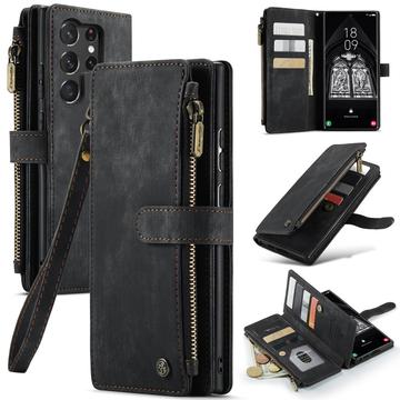 Samsung Galaxy S23 Ultra 5G Caseme 2-i-1 Multifunksjonell Lommebok-deksel Svart Samsung Galaxy S23 Ultra 5G Caseme 2-i-1 Multifunksjonell Lommebok-deksel Svart