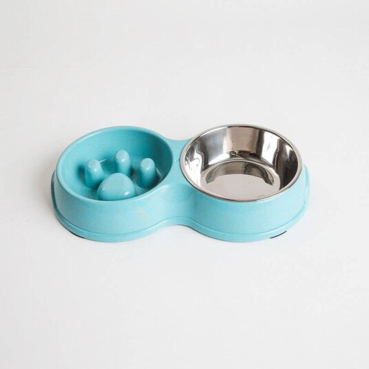 Slow Feed Matfat Og Drikkeskål Til Hund