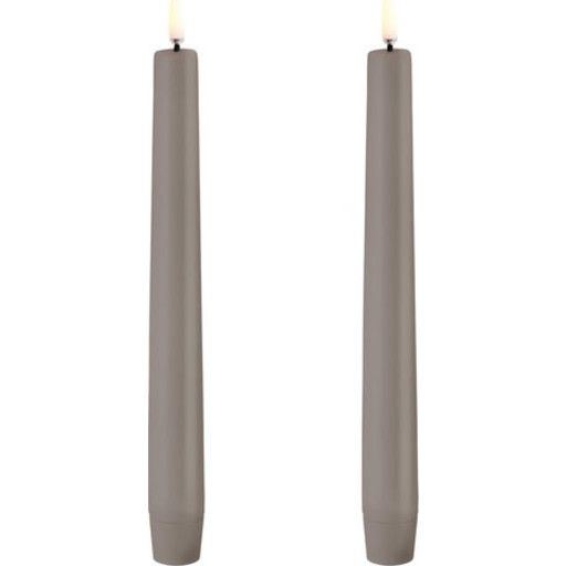 UYUNI Lighting Led Taper Candle - Grey - H20.5CM