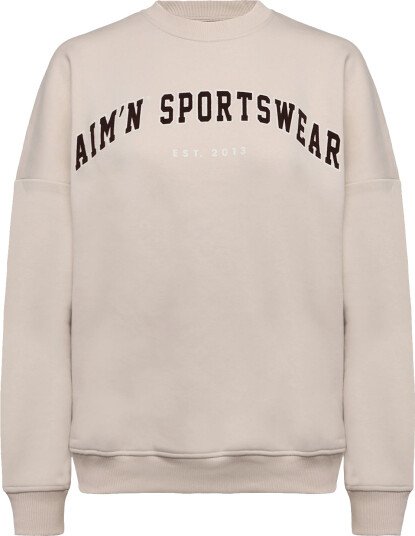 aim´n Varsity Sweatshirt Beige S