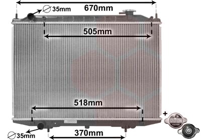 VAN WEZEL 13002302 Radiator motorkjøling VAN WEZEL 13002302 Radiator motorkjøling
