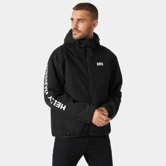 Helly Hansen Ervik Isolert Regnjakke Herre Svart M