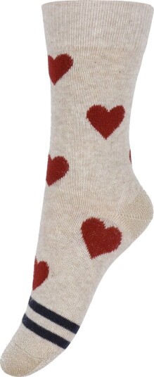 Mp Danmark Beige Melange Ada Strømper 37-39