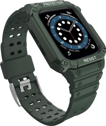 Hurtel Protect Reim med Deksel til Apple Watch 38/40/41mm Grønn