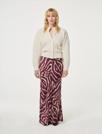 Fabienne Chapot Laurent Skirt - Burgundy - 36