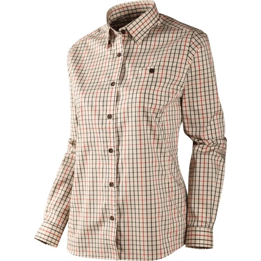 Härkila Lancaster Lady langermet skjorte Red check L