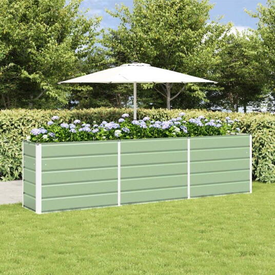 vidaXL Plantekassed Pastellgrønn 290 x 50 x 75 cm Galvanisert Stål vidaXL Plantekassed Pastellgrønn 290 x 50 x 75 cm Galvanisert Stål
