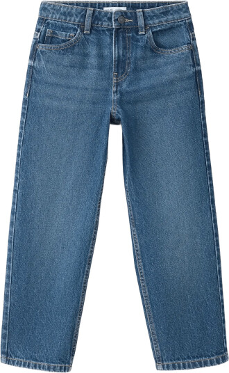 Mango Straight Fit Cotton Jeans   Blue   8
