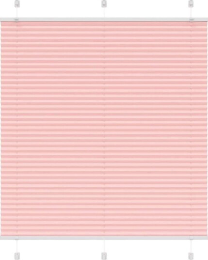 plisségardin Rosa 120x150 cm Stoff Bredde 119,4 Polyester