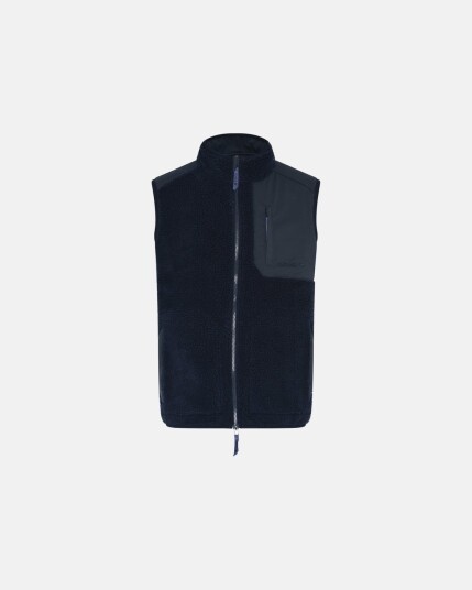 Dovre Teddy fleece vest polyester marine