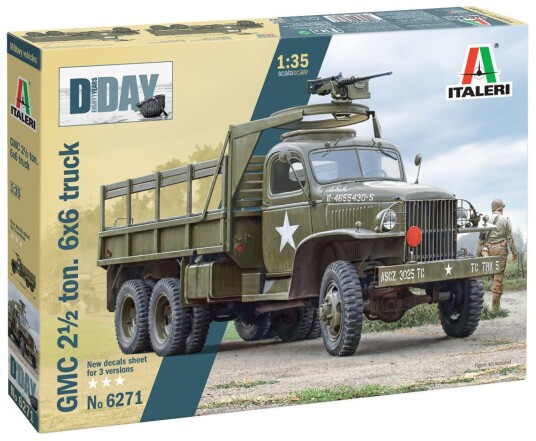 Italeri GMC 2 Tonn 6x6 Lastebil Modellsett 1:35