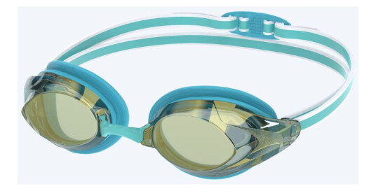 Speedo Elite svømmebriller til damer Vanquisher 3.0 Mirrored Turkis/gull Speedo Elite svømmebriller til damer Vanquisher 3.0 Mirrored Turkis/gull