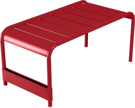 Fermob   Luxembourg Large Low Table/bench Poppy 67   Utendørs Småbord Og Sidebord