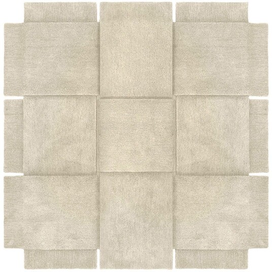 Design House Basket gulvteppe beige 180x180 cm