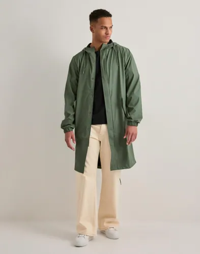 Rains Fishtail Parka W3 Regnjakker Grønn Rains Fishtail Parka W3 Regnjakker Grønn