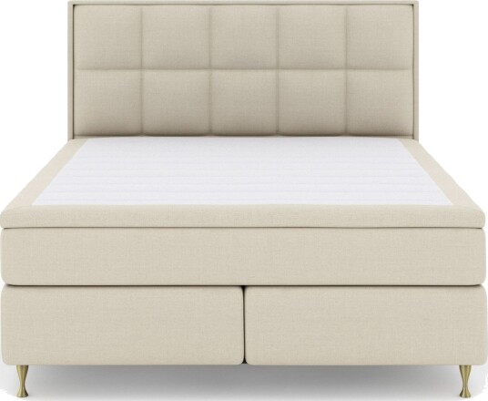 Select No 6 Komplett Sengepakke 180x200 Fast Lateks/Memory - Beige/Gullben
