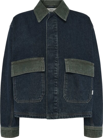 Mads Nørgaard Double Denim Solar Jacket Navy 34 36