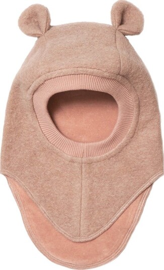 Huttelihut Balaclava Ears Wool Rose Melange 50/12-24mnd