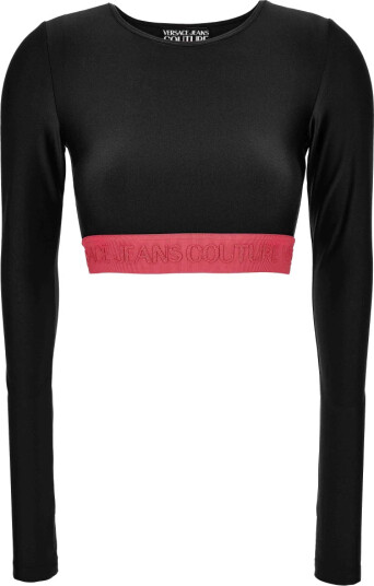 Versace Dame Topper Svart 2XS,
