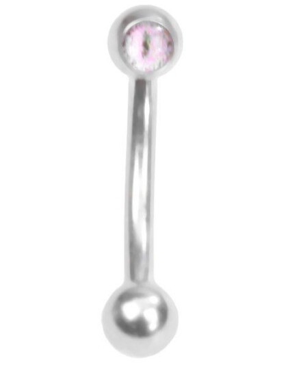 Utgått The Eye Pink 1.2 x 8 mm Øyenbrynspiercing