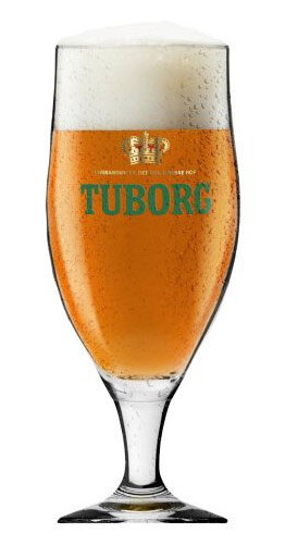 Tuborg ølglass med stett 40 cl Tuborg ølglass med stett 40 cl