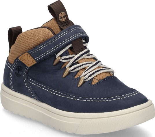 Timberland Mid Hook & Loop Sneaker DKBLUENBKWMDBRN 8 C